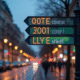 Panneaux de signalisation avec codes postaux de Lille